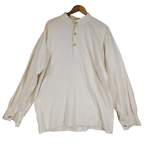 Vintage Civil War Era Barracks Shirt XL Reproduction Reenactment Confederacy CSA - Picture 1 of 13